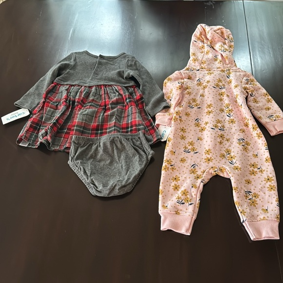 Bundle - 10 Piece Baby Girl Dress, Footies, Onesies, Pants & More | Size 6-12 M - Picture 4 of 13
